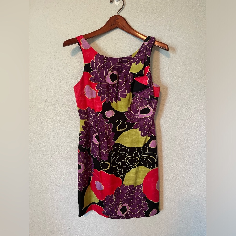 Anthropologie Leifsdottir Silk Blend Floral Dress Size 6